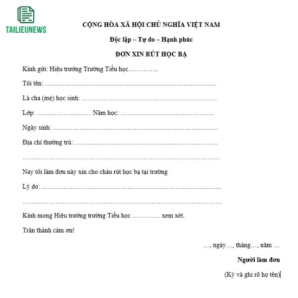 don xin rut ho so hoc ba 3