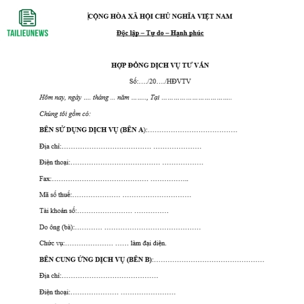 Tải Mẫu Hợp Đồng Cung Cấp Dịch Vụ Bảo Vệ/Tư Vấn/Kế Toán/Pháp Lý Chuẩn hop dong cung cap dich vu 4