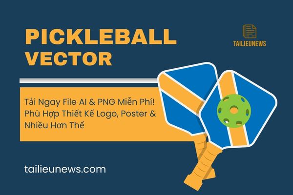 Tải Ngay Pickleball Vector Miễn Phí – File AI, PNG Thiết Kế Đẹp Pickleball vector