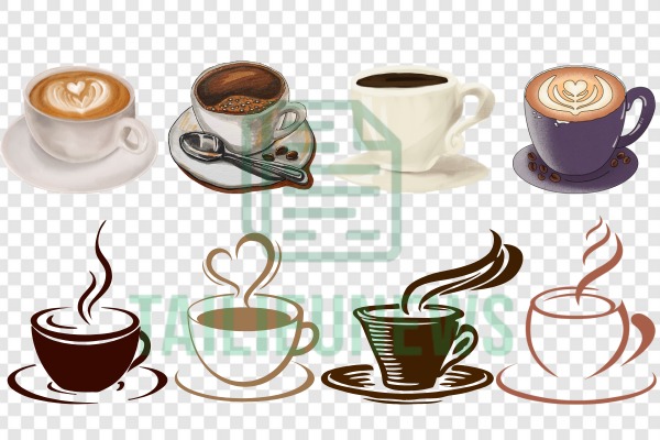 Download Coffee Vector PNG Miễn Phí – Hình Ly, Hạt, Logo Cà Phê Cực Sắc Nét Coffee cup vector