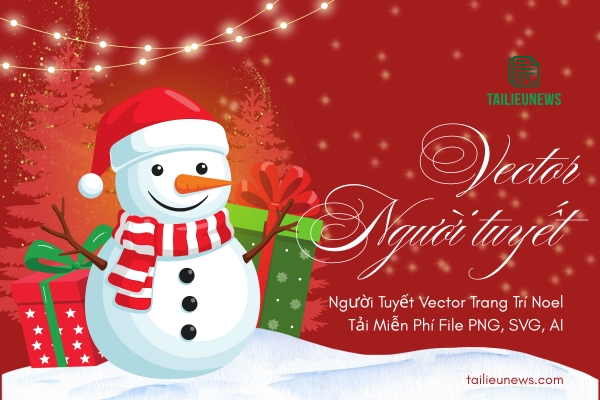 Người Tuyết Vector Trang Trí Noel – Tải Miễn Phí File PNG, SVG, AI Người tuyết vector