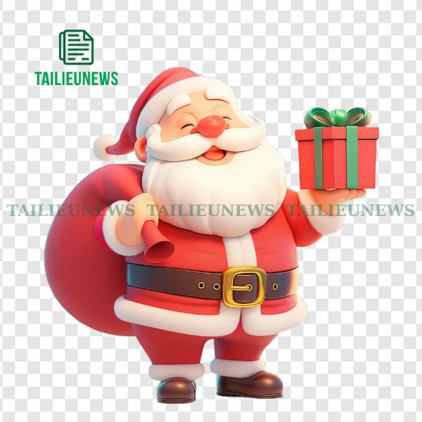 Ông già noel vector dễ thương