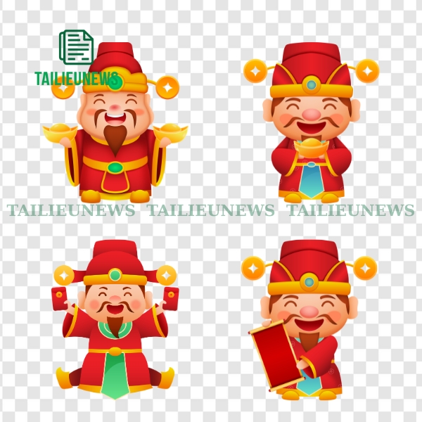 Tải Mẫu Thần Tài Vector Tách Nền Đẹp, Đầy Đủ Định Dạng AI, PNG Miễn Phí Tổng hợp thần tài vector free download