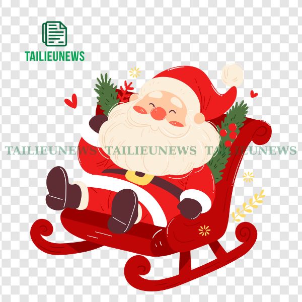 Vector ông già noel vui nhộn