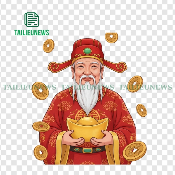 Tải Mẫu Thần Tài Vector Tách Nền Đẹp, Đầy Đủ Định Dạng AI, PNG Miễn Phí Vector ông thần tài truyền thống