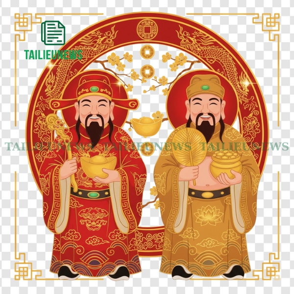 Tải Mẫu Thần Tài Vector Tách Nền Đẹp, Đầy Đủ Định Dạng AI, PNG Miễn Phí Vector ông thần tài và thổ địa