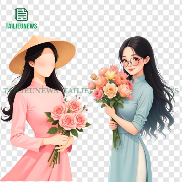 Áo dài vector PNG