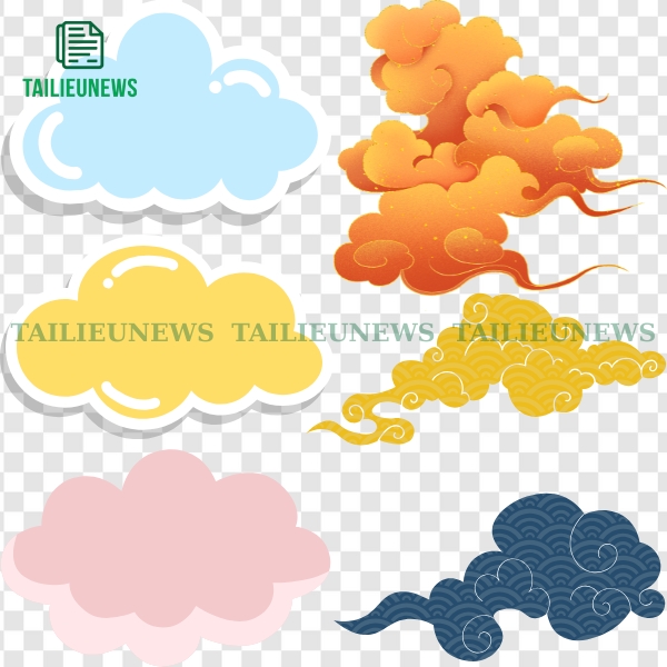 Tải Đám Mây Vector PNG Miễn Phí – Dùng Ngay Cho Thiết Kế Download đám mây vector PNG