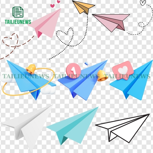 Máy bay giấy vector