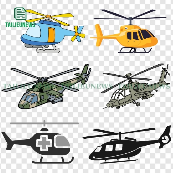 Hình máy bay trực thăng vector