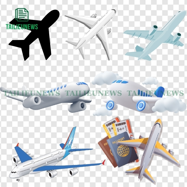 Máy bay vector PNG