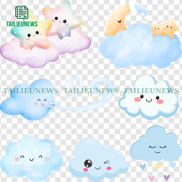 Tải Đám Mây Vector PNG Miễn Phí – Dùng Ngay Cho Thiết Kế Vector đám mây hoạt hình