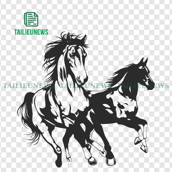 Tải Miễn Phí Mẫu Ảnh Con Ngựa Vector PNG, PDF 2026 Đẹp Chất Lượng Tốt Vector ngựa chạy