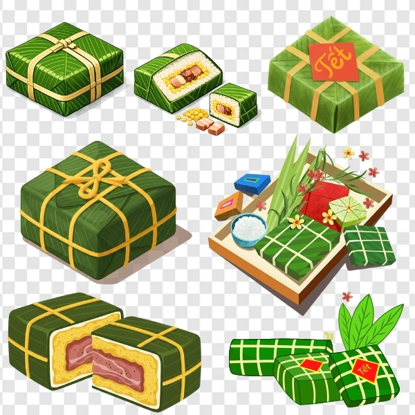 Download 17+ Mẫu Bánh Chưng Vector Đẹp, Chuẩn Sắc Nét Cho Thiết Kế Tết Bánh chưng ngày Tết vector