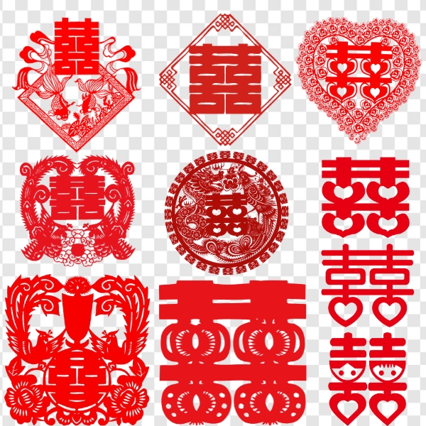 Download vector chữ hỷ