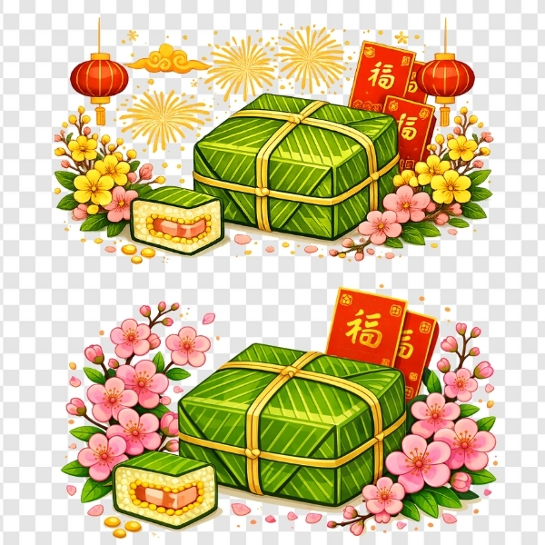 Download 17+ Mẫu Bánh Chưng Vector Đẹp, Chuẩn Sắc Nét Cho Thiết Kế Tết Vector bánh chưng đẹp