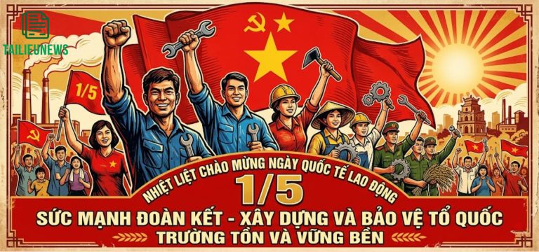 Tải Giải Phóng Miền Nam Vector, Bộ Vector 30/4 1/5 Miễn Phí Banner ngày lao động 1/5 vector