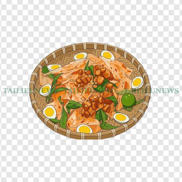 Tải vector bánh tráng trộn miễn phí
