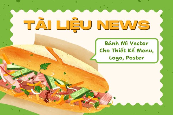 Tải Bánh Mì Vector Đẹp Cho Thiết Kế Menu, Logo, Poster Bánh mì vector