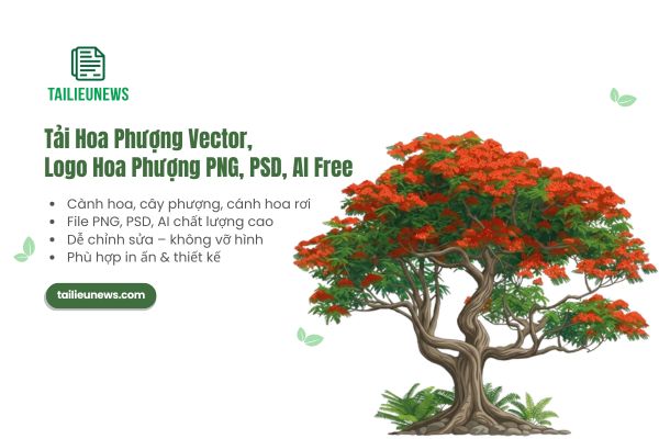 Tải Hoa Phượng Vector, Logo Hoa Phượng PNG, PSD, AI Free Hoa phượng vector