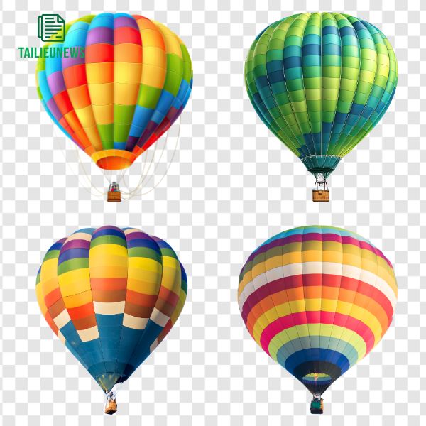 Khinh Khí Cầu Vector Cực Đẹp – Tải Miễn Phí Ngay Hôm Nay Khinh khí cầu vector đẹp