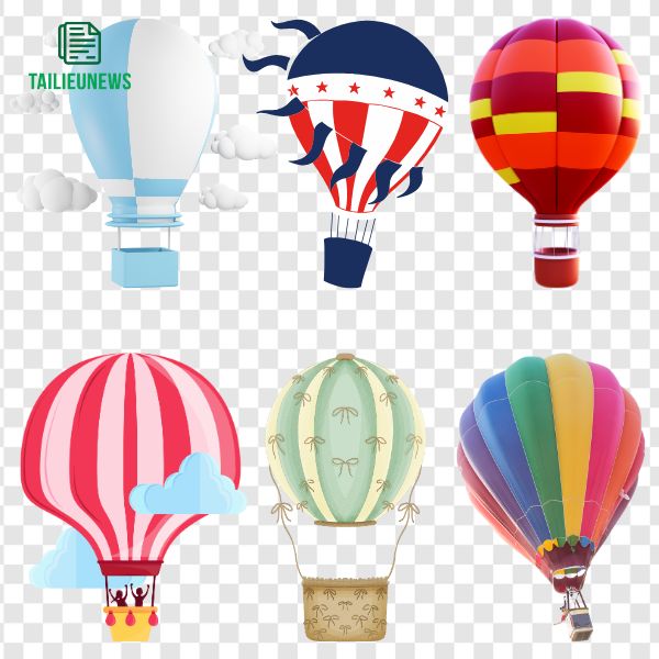 Khinh Khí Cầu Vector Cực Đẹp – Tải Miễn Phí Ngay Hôm Nay Khinh khí cầu vector SVG