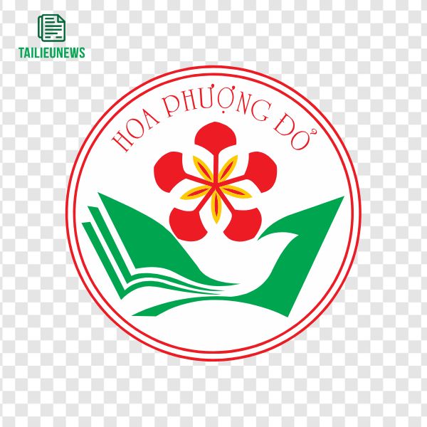 Logo hoa phượng đỏ vector