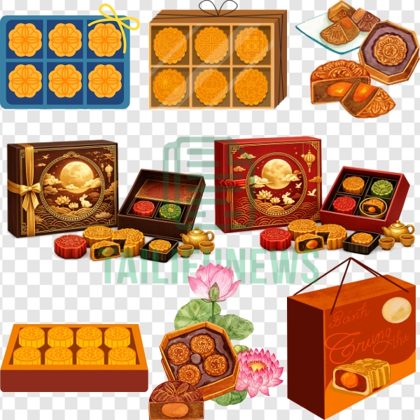 Bánh trung thu vector