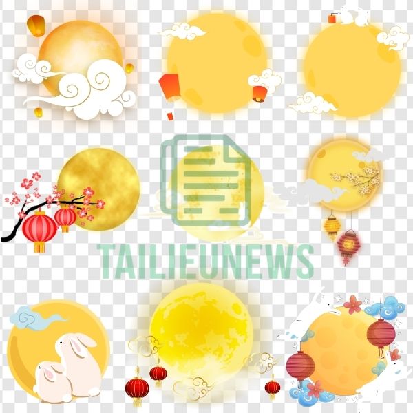 Hình ảnh mặt trăng trung thu vector