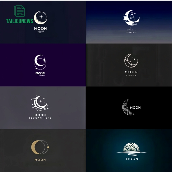 Logo Mặt Trăng Khuyết Vector Và Các Mẫu Logo Lấy Cảm Hứng Từ Mặt Trăng
