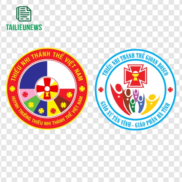 Mẫu logo thiếu nhi Thánh Thể vector đẹp