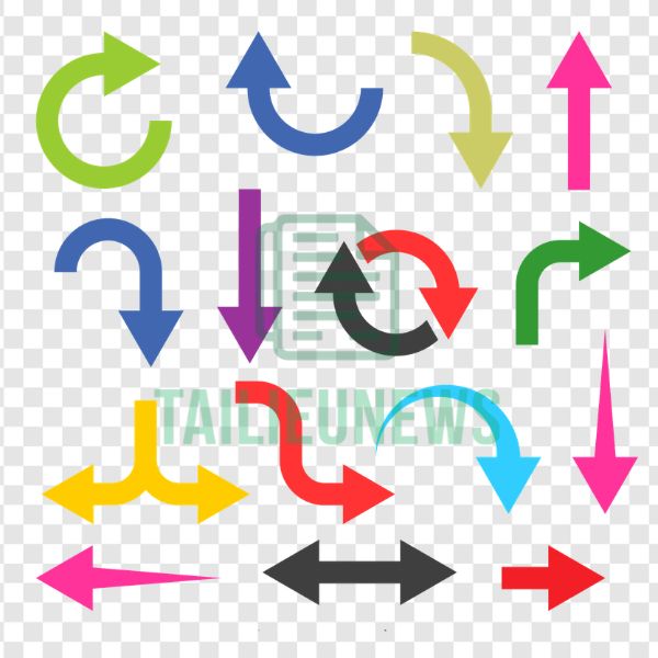 Download Mũi Tên Vector Đẹp, Miễn Phí (File AI, EPS, PNG) Mũi tên cong vector