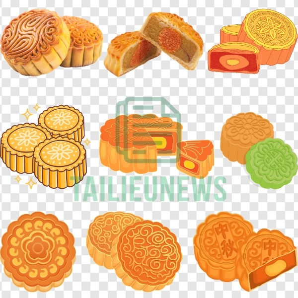 Tải bánh trung thu vector AI, PSD, PNG
