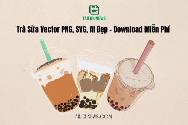 Trà Sữa Vector PNG, SVG, AI Đẹp – Download Miễn Phí Trà sữa vector