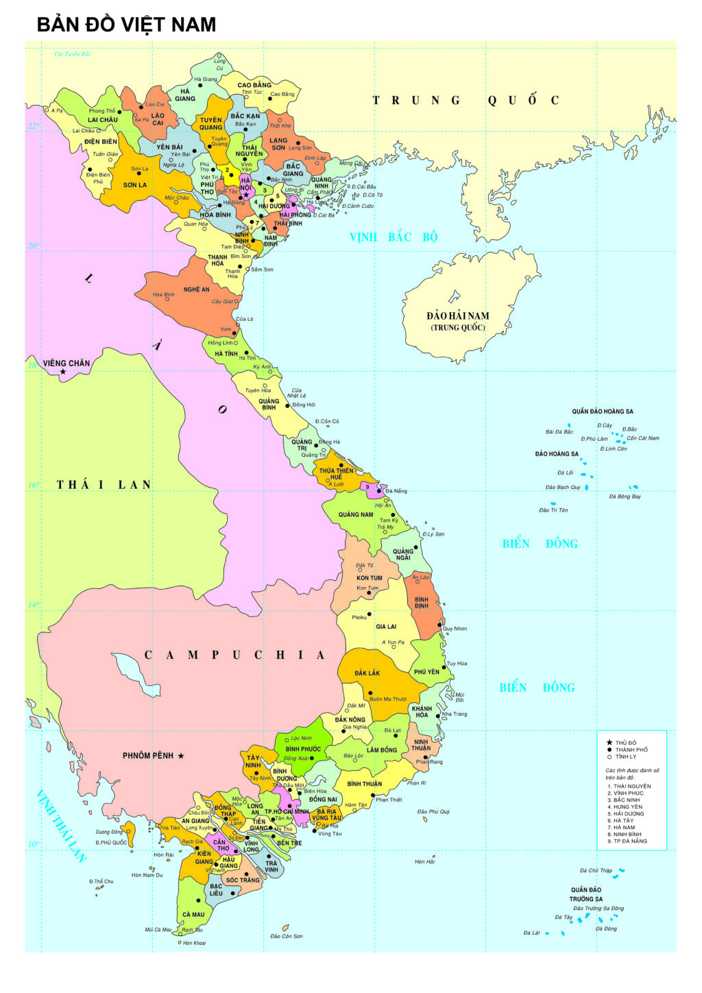 bản đồ vietnam vector