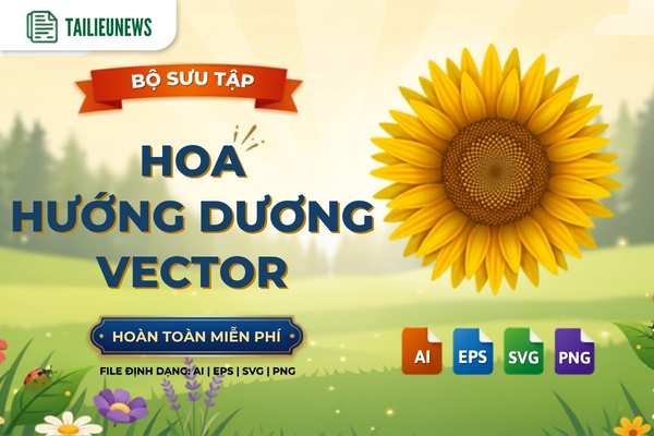 Tải Trọn Bộ Mẫu Hoa Hướng Dương Vector Đẹp (File Corel, AI, SVG, PNG) hoa hướng dương vector