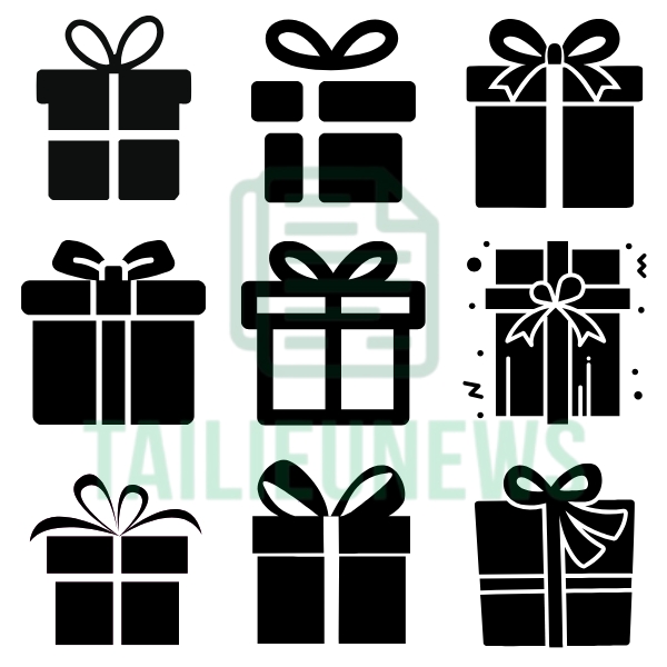 icon hộp quà vector