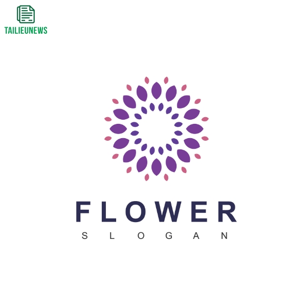 logo hoa hướng dương vector