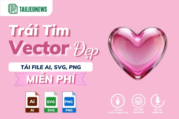 Tải Hình Trái Tim Vector Đẹp, Icon Trái Tim Vector AI, PNG, CDR trái tim vector