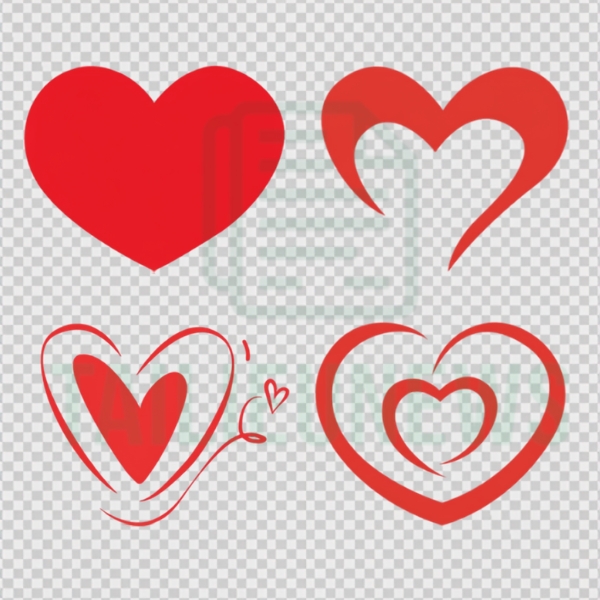 Tải Hình Trái Tim Vector Đẹp, Icon Trái Tim Vector AI, PNG, CDR vector tim