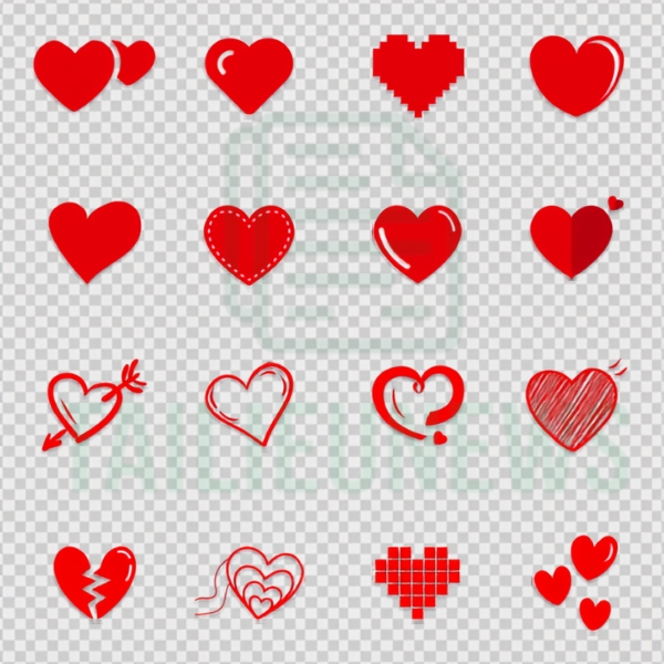 Tải Hình Trái Tim Vector Đẹp, Icon Trái Tim Vector AI, PNG, CDR vector trái tim corel