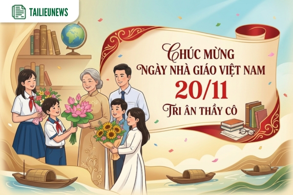 Tổng Hợp 121+ Mẫu Background 20/11 Vector Đẹp, Ý Nghĩa Nhất 2026 Băng rôn 20/11 vector