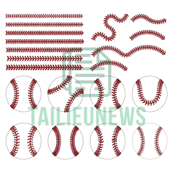 Baseball Vector - Tải Bóng Chày Vector Chất Lượng Cao Miễn Phí Baseball laces vector