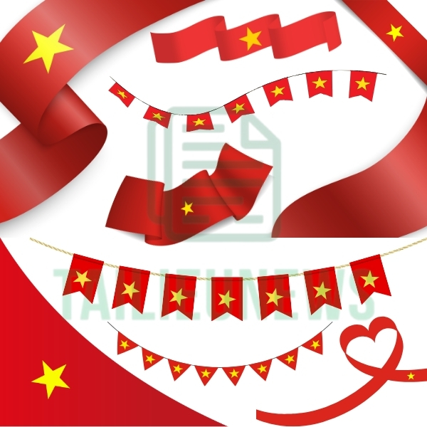 Lá Cờ Việt Nam Vector Free Download - File PNG, AI, SVG, EPS dãy cờ Việt Nam vector