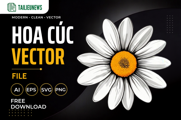 Tải 25+ Mẫu Hoa Cúc Vector Đẹp Miễn Phí File AI, SVG, EPS, PNG hoa cúc vector