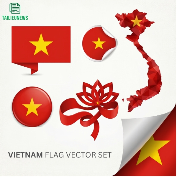 Lá Cờ Việt Nam Vector Free Download - File PNG, AI, SVG, EPS logo cờ việt nam vector