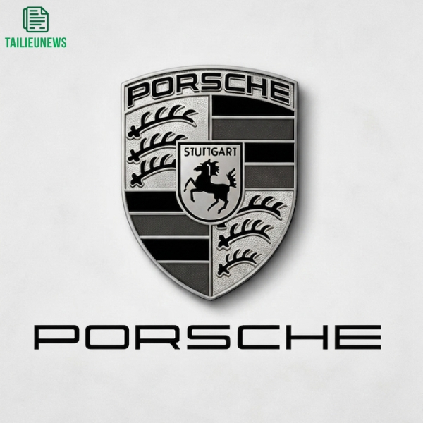 logo porsche vector black and white