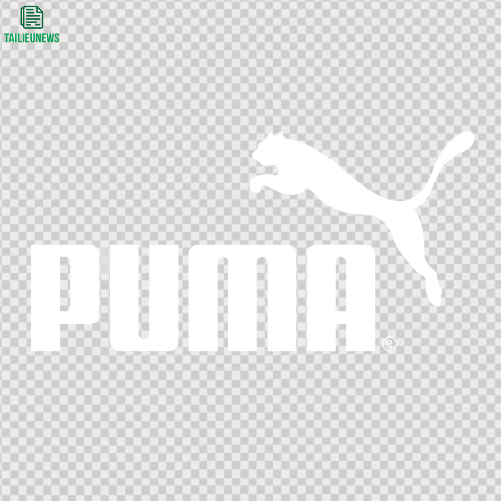 Puma logo vector white