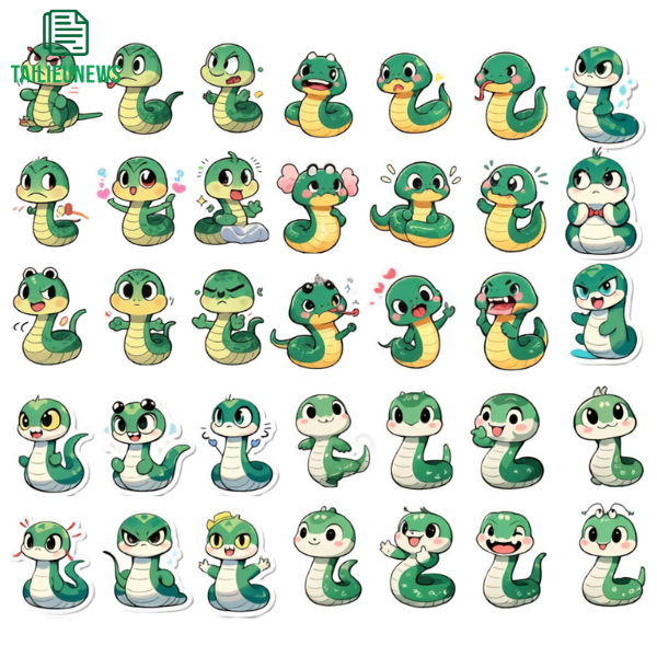 Tải 25+ Mẫu Con Rắn Vector Đẹp Chất Lượng Cao - File AI, SVG, EPS, PNG Rắn chibi cute vector