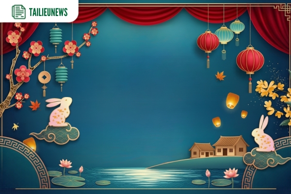 Top Mẫu Background Trung Thu Vector Free Hot Nhất Mùa Này Mẫu Vector Trung Thu file corel